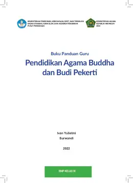 Sampul Buku Guru Pendidikan Agama Buddha dan Budi Pekerti SMP Kelas IX Kurikulum Merdeka