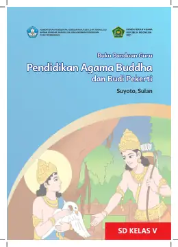 Sampul Buku Guru Pendidikan Agama Buddha dan Budi Pekerti SD Kelas V Kurikulum Merdeka