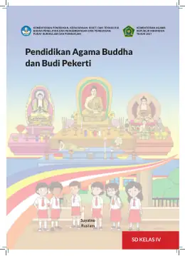 Sampul Buku Siswa Pendidikan Agama Buddha dan Budi Pekerti SD Kelas IV Kurikulum Merdeka