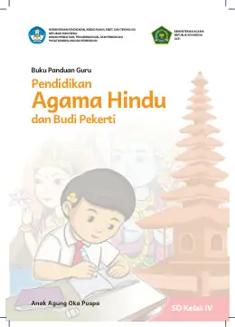 Sampul Buku Guru Pendidikan Agama Hindu dan Budi Pekerti SD Kelas IV Kurikulum Merdeka