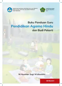 Sampul Buku Guru Pendidikan Agama Hindu dan Budi Pekerti SD Kelas V Kurikulum Merdeka