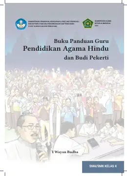 Sampul Buku Guru Pendidikan Agama Hindu dan Budi Pekerti SMA/SMK Kelas X Kurikulum Merdeka