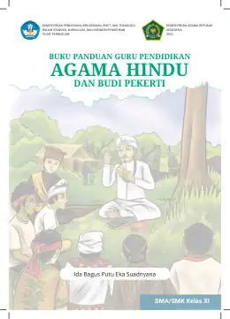 Sampul Buku Guru Pendidikan Agama Hindu dan Budi Pekerti SMA/SMK Kelas XI Kurikulum Merdeka