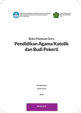 Sampul Buku Guru Pendidikan Agama Katolik dan Budi Pekerti SD Kelas III Kurikulum Merdeka