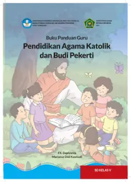 Sampul Buku Guru Pendidikan Agama Katolik dan Budi Pekerti SD Kelas V Kurikulum Merdeka