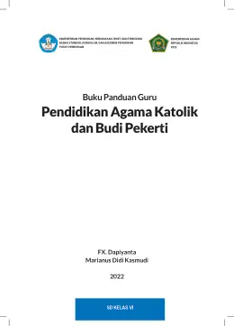Sampul Buku Guru Pendidikan Agama Katolik dan Budi Pekerti SD Kelas VI Kurikulum Merdeka