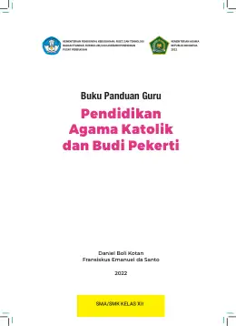 Sampul Buku Guru Pendidikan Agama Katolik dan Budi Pekerti SMA/SMK Kelas XII Kurikulum Merdeka
