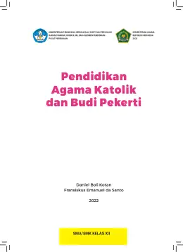 Sampul Buku Siswa Pendidikan Agama Katolik dan Budi Pekerti SMA/SMK Kelas XII Kurikulum Merdeka