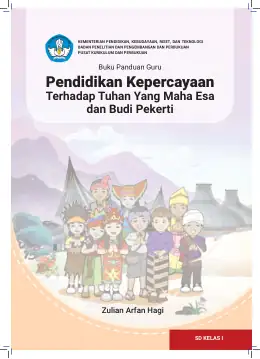 Sampul Buku Guru Pendidikan Kepercayaan Terhadap Tuhan Yang Maha Esa dan Budi Pekerti SD Kelas I Kurikulum Merdeka