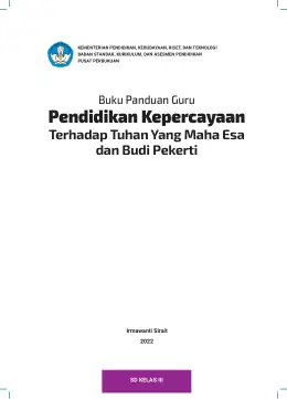 Sampul Buku Guru Pendidikan Kepercayaan Terhadap Tuhan Yang Maha Esa dan Budi Pekerti SD Kelas III Kurikulum Merdeka