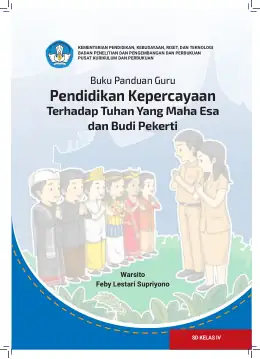 Sampul Buku Guru Pendidikan Kepercayaan Terhadap Tuhan Yang Maha Esa dan Budi Pekerti SD Kelas IV Kurikulum Merdeka