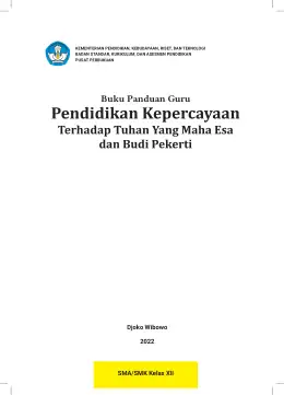 Sampul Buku Guru Pendidikan Kepercayaan Terhadap Tuhan Yang Maha Esa dan Budi Pekerti SMA/SMK Kelas XII Kurikulum Merdeka
