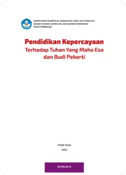Sampul Buku Siswa Pendidikan Kepercayaan Terhadap Tuhan Yang Maha Esa dan Budi Pekerti SD Kelas III Kurikulum Merdeka