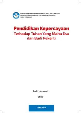 Sampul Buku Siswa Pendidikan Kepercayaan Terhadap Tuhan Yang Maha Esa dan Budi Pekerti SD Kelas VI Kurikulum Merdeka