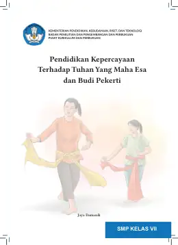Sampul Buku Siswa Pendidikan Kepercayaan Terhadap Tuhan Yang Maha Esa dan Budi Pekerti SMP Kelas VII Kurikulum Merdeka