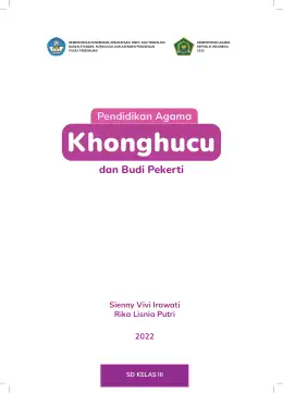 Sampul Buku Siswa Pendidikan Agama Khonghucu dan Budi Pekerti SD Kelas III Kurikulum Merdeka