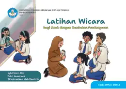 Sampul Buku Siswa Latihan Wicara bagi Anak dengan Hambatan Pendengaran Kurikulum Merdeka