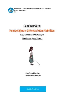 Sampul Buku Guru Pembelajaran Orientasi dan Mobilitas bagi Peserta Didik dengan Hambatan Penglihatan SDLB/SMPLB/SMALB Kurikulum Merdeka
