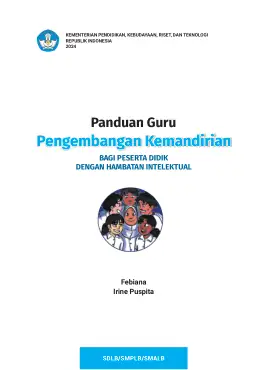 Sampul Buku Guru Pengembangan Kemandirian Bagi Peserta Didik dengan Hambatan Intelektual SDLB, SMPLB, dan SMALB Kurikulum Merdeka