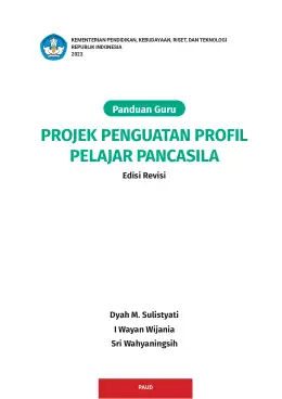 Sampul Buku Guru Projek Penguatan Profil Pelajar Pancasila Kurikulum Merdeka