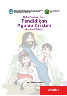 Sampul Buku Guru Pendidikan Agama Kristen dan Budi Pekerti SD Kelas I Kurikulum Merdeka