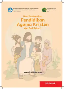 Sampul Buku Guru Pendidikan Agama Kristen dan Budi Pekerti SD Kelas II Kurikulum Merdeka