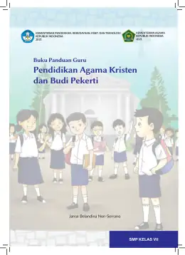 Sampul Buku Guru Pendidikan Agama Kristen dan Budi Pekerti SMP Kelas VII Kurikulum Merdeka
