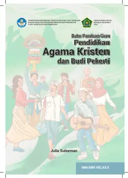 Sampul Buku Guru Pendidikan Agama Kristen dan Budi Pekerti SMA/SMK Kelas X Kurikulum Merdeka