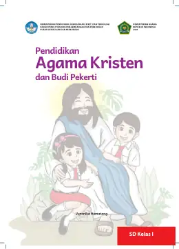 Sampul Buku Siswa Pendidikan Agama Kristen dan Budi Pekerti SD Kelas I Kurikulum Merdeka
