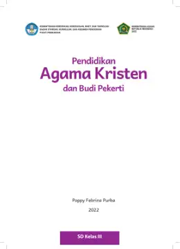 Sampul Buku Siswa Pendidikan Agama Kristen dan Budi Pekerti SD Kelas III Kurikulum Merdeka