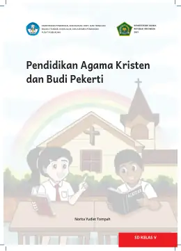 Sampul Buku Siswa Pendidikan Agama Kristen dan Budi Pekerti SD Kelas V Kurikulum Merdeka