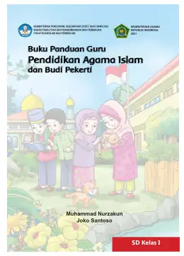 Sampul Buku Guru Pendidikan Agama Islam dan Budi Pekerti SD Kelas I Kurikulum Merdeka Kelas 1 SD