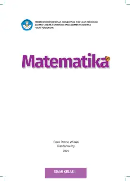 Sampul Buku Siswa Matematika SD/MI Kelas I Kurikulum Merdeka Kelas 1 SD