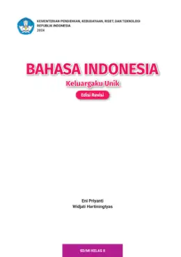 Sampul Buku Siswa Bahasa Indonesia Keluargaku Unik SD/MI Kelas II Kurikulum Merdeka Kelas 2 SD