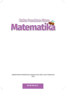 Sampul Buku Guru Matematika SD/MI Kelas II Kurikulum Merdeka Kelas 2 SD
