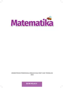 Sampul Buku Siswa Matematika SD/MI Kelas II Kurikulum Merdeka Kelas 2 SD