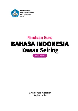 Sampul Buku Guru Bahasa Indonesia: Kawan Seiring SD/MI Kelas III Kurikulum Merdeka Kelas 3 SD