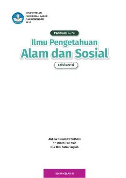 Sampul Buku Guru Ilmu Pengetahuan Alam dan Sosial SD/MI Kelas III Kurikulum Merdeka Kelas 3 SD