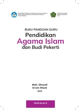 Sampul Buku Guru Pendidikan Agama Islam dan Budi Pekerti SD/MI Kelas III Kurikulum Merdeka Kelas 3 SD