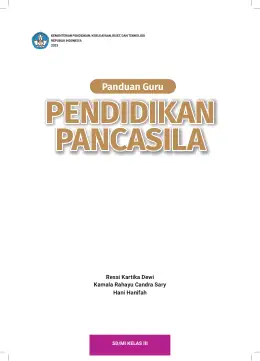 Sampul Buku Guru Pendidikan Pancasila SD/MI Kelas III Kurikulum Merdeka Kelas 3 SD