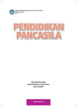 Sampul Buku Siswa Pendidikan Pancasila SD/MI Kelas III Kurikulum Merdeka Kelas 3 SD