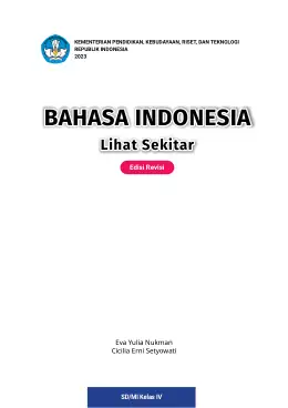 Sampul Buku Siswa Bahasa Indonesia Lihat Sekitar SD/MI Kelas IV Kurikulum Merdeka Kelas 4 SD