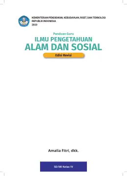 Sampul Buku Guru Ilmu Pengetahuan Alam dan Sosial SD/MI Kelas IV Kurikulum Merdeka Kelas 4 SD