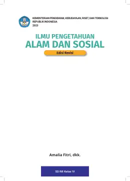 Sampul Buku Siswa Ilmu Pengetahuan Alam dan Sosial SD/MI Kelas IV Kurikulum Merdeka Kelas 4 SD