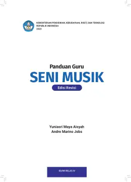 Sampul Buku Guru Seni Musik SD/MI Kelas IV Kurikulum Merdeka Kelas 4 SD