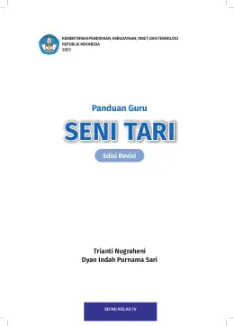 Sampul Buku Guru Seni Tari SD/MI Kelas IV Kurikulum Merdeka Kelas 4 SD