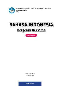 Sampul Buku Siswa Bahasa Indonesia: Bergerak Bersama SD/MI Kelas V Kurikulum Merdeka Kelas 5 SD