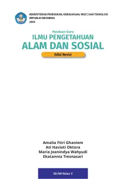 Sampul Buku Guru Ilmu Pengetahuan Alam dan Sosial SD/MI Kelas V Kurikulum Merdeka Kelas 5 SD