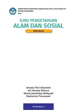 Sampul Buku Siswa Ilmu Pengetahuan Alam dan Sosial SD/MI Kelas V Kurikulum Merdeka Kelas 5 SD