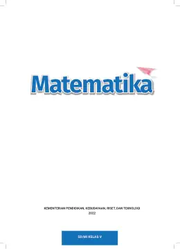 Sampul Buku Siswa Matematika SD/MI Kelas V Kurikulum Merdeka Kelas 5 SD